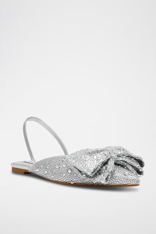 Ballerine in raso - Argentato