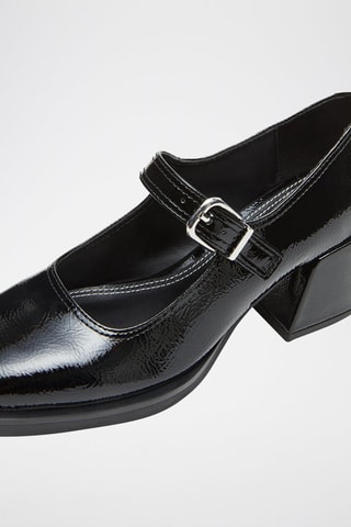 Babies à talons vernies Lisbon - Noir