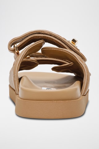 Ciabatte in pelle - Marrone chiaro