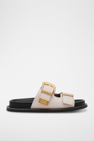 Ciabatte in pelle scamosciata - Beige