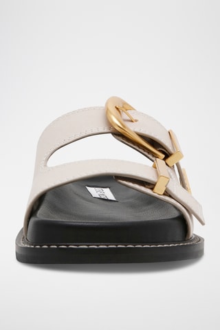 Ciabatte in pelle scamosciata - Beige