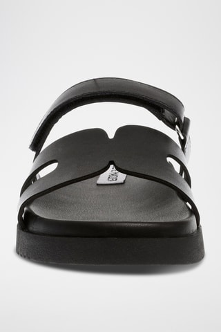 Ciabatte in pelle - Nero