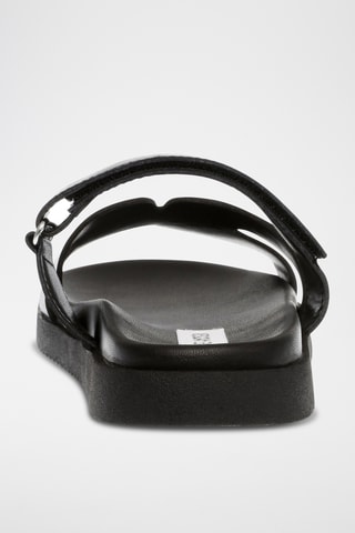 Ciabatte in pelle - Nero