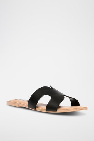 Ciabatte in pelle - Nero