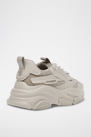 Zapatillas con plataforma - Beige