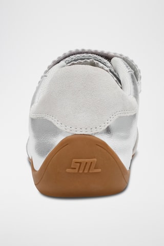 Zapatillas de piel - Plateado