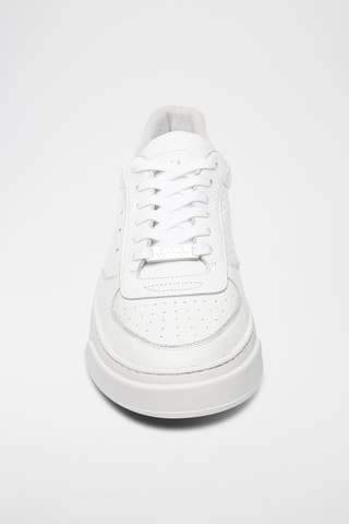 Sneakers platform in pelle - Bianco