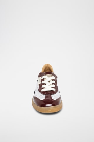 Sneakers in pelle verniciata - Bordeaux
