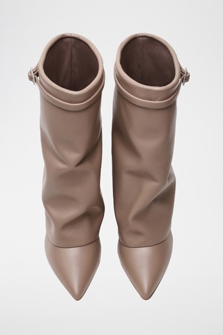 Stivaletti con zeppa Shocker - Taupe