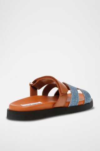 Sandali in jeans Missile - Celeste