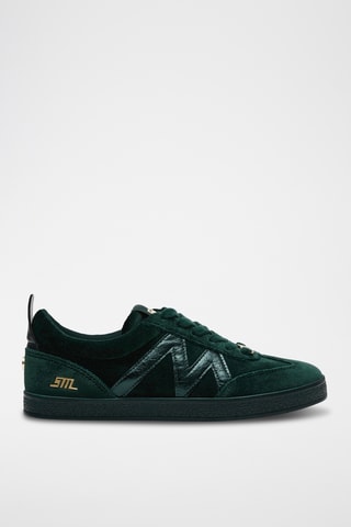 Sneakers in pelle scamosciata Degree - Verde scuro