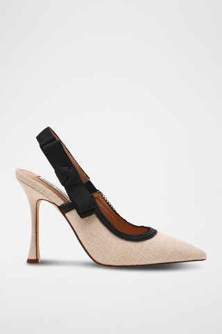 Décolleté in pelle Brylie - Beige