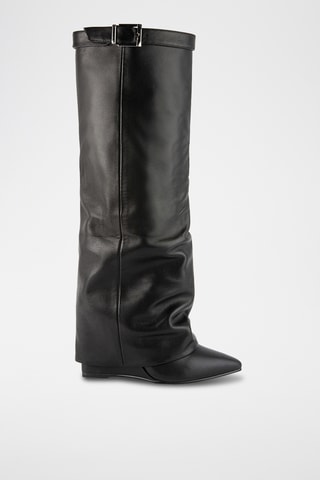 Stivali in pelle Corenne - Nero