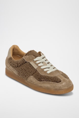 Sneakers in pelle Emporia - Taupe
