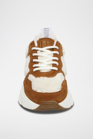 Zapatillas de piel con plataforma Starlyn - Camel