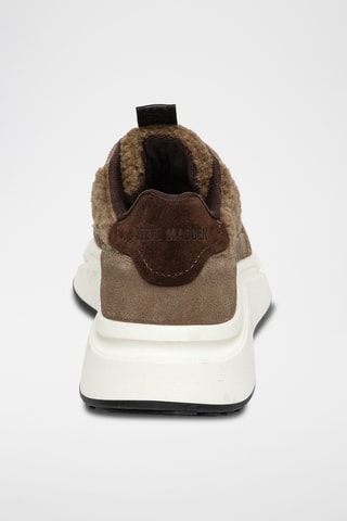 Zapatillas de piel con plataforma Starlyn - Topo