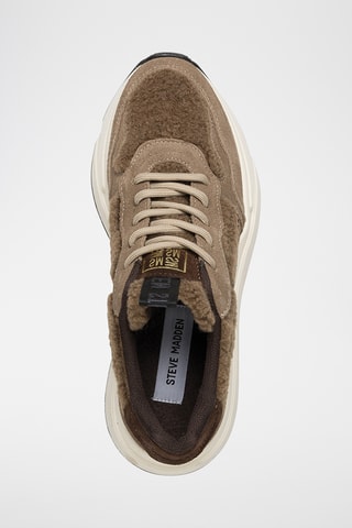 Zapatillas de piel con plataforma Starlyn - Topo