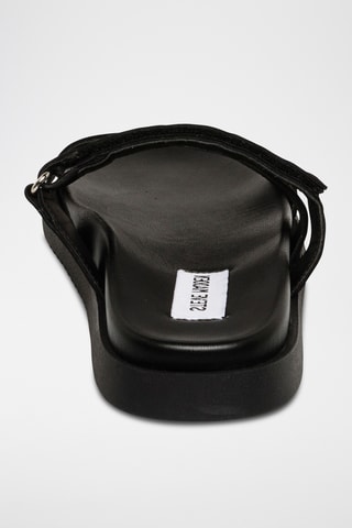 Ciabatte in pelle scamosciata  Missile-E - Nero