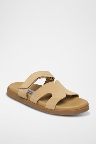 Ciabatte in pelle scamosciata  Missile-E - Cammello