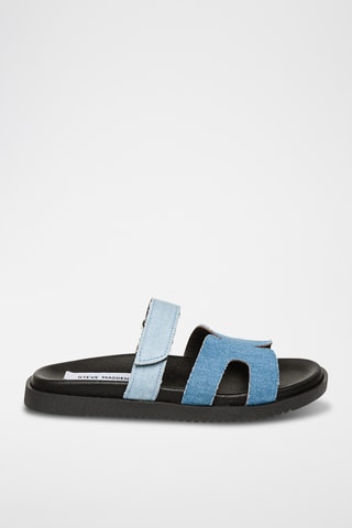 Ciabatte in jeans Missile - Celeste