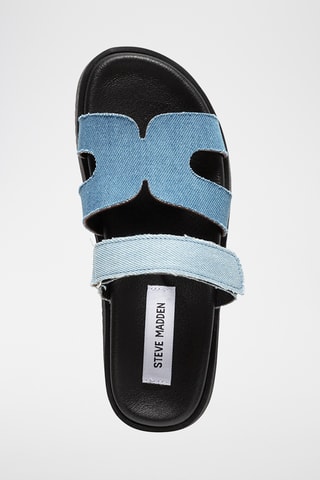 Ciabatte in jeans Missile - Celeste