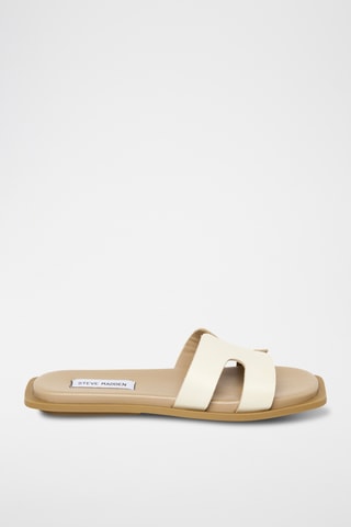 Ciabatte in pelle scamosciata  Sofia - Beige