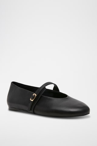 Bailarinas de piel Rejoice - Negro