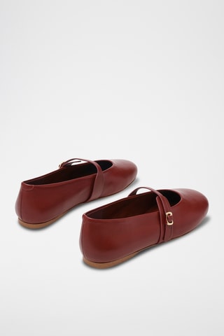 Ballerine in pelle Rejoice - Bordeaux
