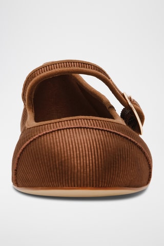 Scarpe baby in velluto Dory - Marrone