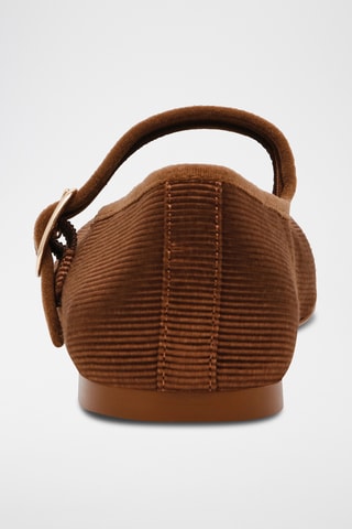 Scarpe baby in velluto Dory - Marrone