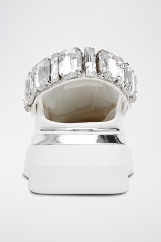 Zuecos con plataforma Galexi - Blanco