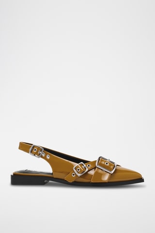 Bailarinas con brillo Grezly - Verde oliva