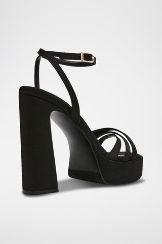 Sandali con tacco Fleet - Nero