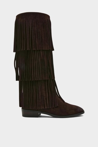 Stivali in pelle scamosciata Spur - Marrone