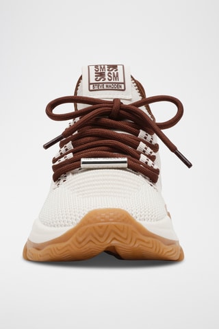 Sneakers platform Mac-E - Avorio e bordeaux