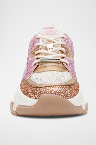 Sneakers platform Privy - Rosa e dorato