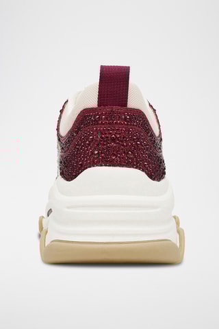 Sneakers platform Privy - Bordeaux e dorato