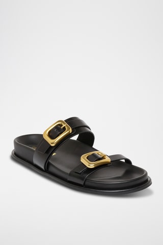 Sandalias de piel Zaz - Negro