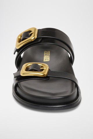 Sandalias de piel Zaz - Negro