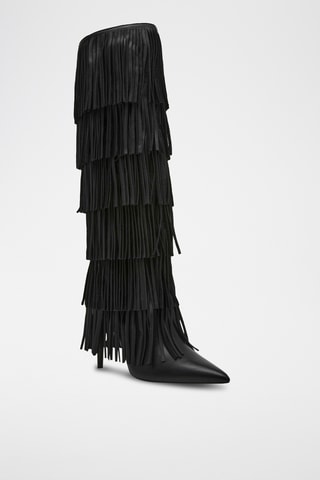 Stivali in pelle Wanderlust - Nero