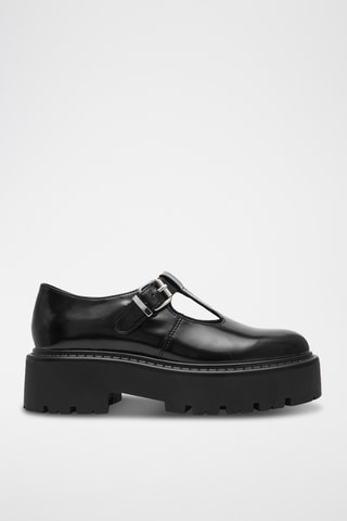 Mary Jane platform in pelle Oracle - Nero