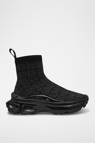 Sneakers a calza platform Flyby - Nero