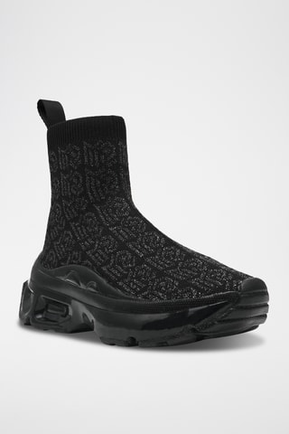 Sneakers a calza platform Flyby - Nero