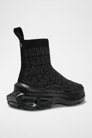 Sneakers a calza platform Flyby - Nero