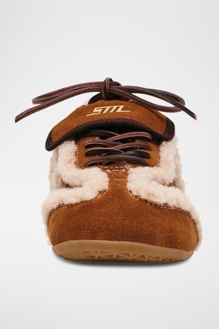 Sneakers imbottite in pelle scamosciata Freezone - Marrone