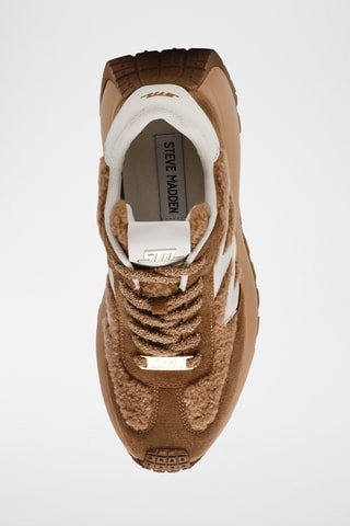 Sneakers platform in pelle Supercampo-F - Marrone