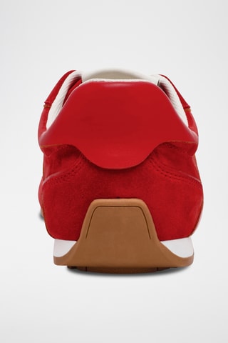 Sneakers in pelle scamosciata Abbi - Rosso