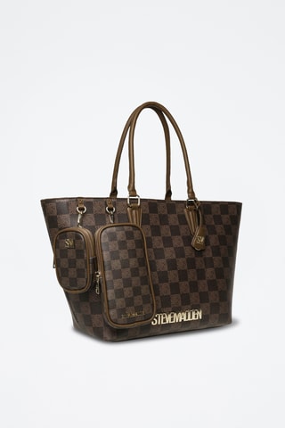 Shopping bag e 2 pochette Bjude 7 - Verde oliva 