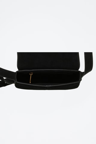 Borsa a tracolla in pelle scamosciata Bclarke - Nero