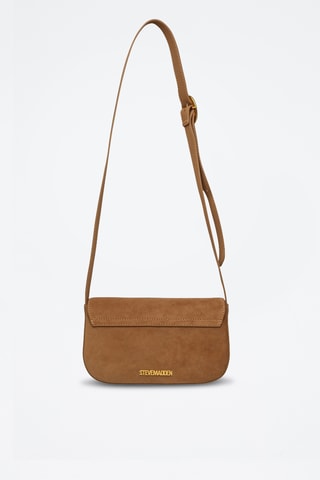 Borsa a tracolla in pelle scamosciata Bklare - Marrone chiaro